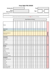 Party Night Menu Selector pdf
