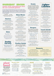 DC GF VG menu Summer 2025