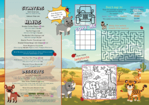 Kids menu Winter 2025